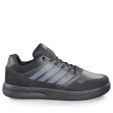 Bestof Merdane 0074 Siyah Siyah Cilt Spor Ayakkabı