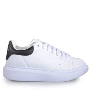 Bestof Garson 0150 Beyaz Siyah Cilt Spor Ayakkabı