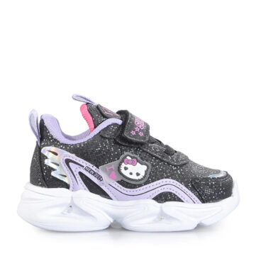 Tomwins Süper Star Bebe 0305 Siyah Lila Fuşya Cilt Spor Ayakkabı