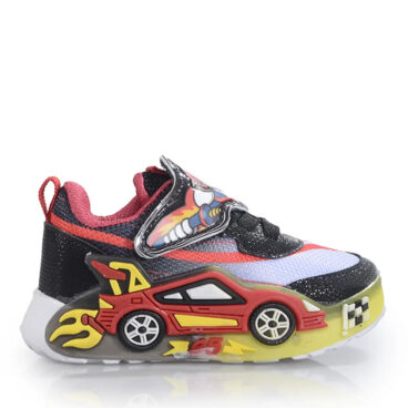 Picasso Kids Bebe 0152 Işıklı Buz Siyah Kırmızı Anorak Spor Ayakkabı