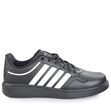 Bestof Merdane 2079 Siyah Beyaz Siyah Cilt Spor Ayakkabı