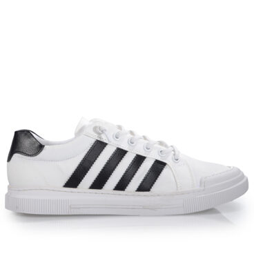 Bestof Merdane 2060 Beyaz Siyah Cilt Spor Ayakkabı