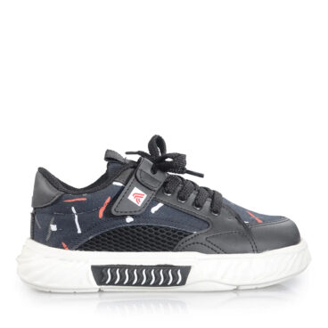 Alessio Filet 0055 Siyah Kırmızı Anorak Spor Ayakkabı