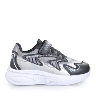 Gür Shoes Filet 207 Siyah Gri Cilt Spor Ayakkabı