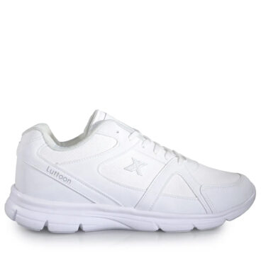 Luttoon Merdane 0251 Beyaz Gümüş Cilt Spor Ayakkabı