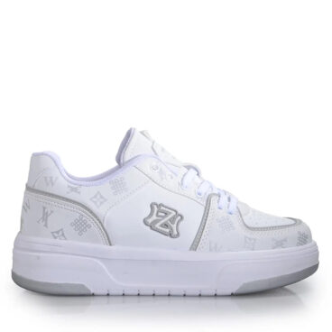 Wickers Zenne 2995 Beyaz Gümüş Cilt Spor Ayakkabı