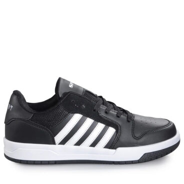 Lambırlent Merdane 2200 Siyah Beyaz Cilt Spor Ayakkabı