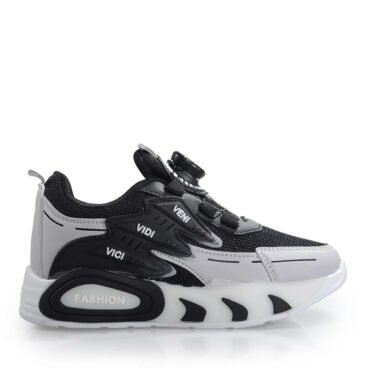 Prokids Filet 5004 Mekanizmalı Siyah Gri Anorak Spor Ayakkabı