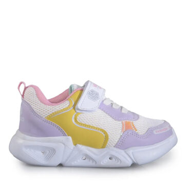 Wisco Patik 0018 Işıklı Lila Beyaz Sarı Anorak Spor Ayakkabı