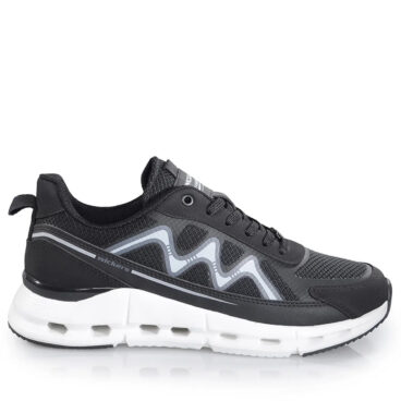 Wickers Merdane 2957 Siyah Beyaz Cilt Spor Ayakkabı