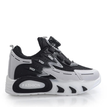 Prokids Patik 5004 Mekanizmalı Siyah Gri Anorak Spor Ayakkabı