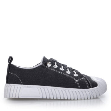 Dakırs Zenne 0058 Siyah Beyaz Keten Anorak Ayakkabı