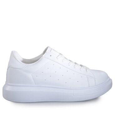 Darkstep Merdane 0156 Beyaz Cilt Spor Ayakkabı