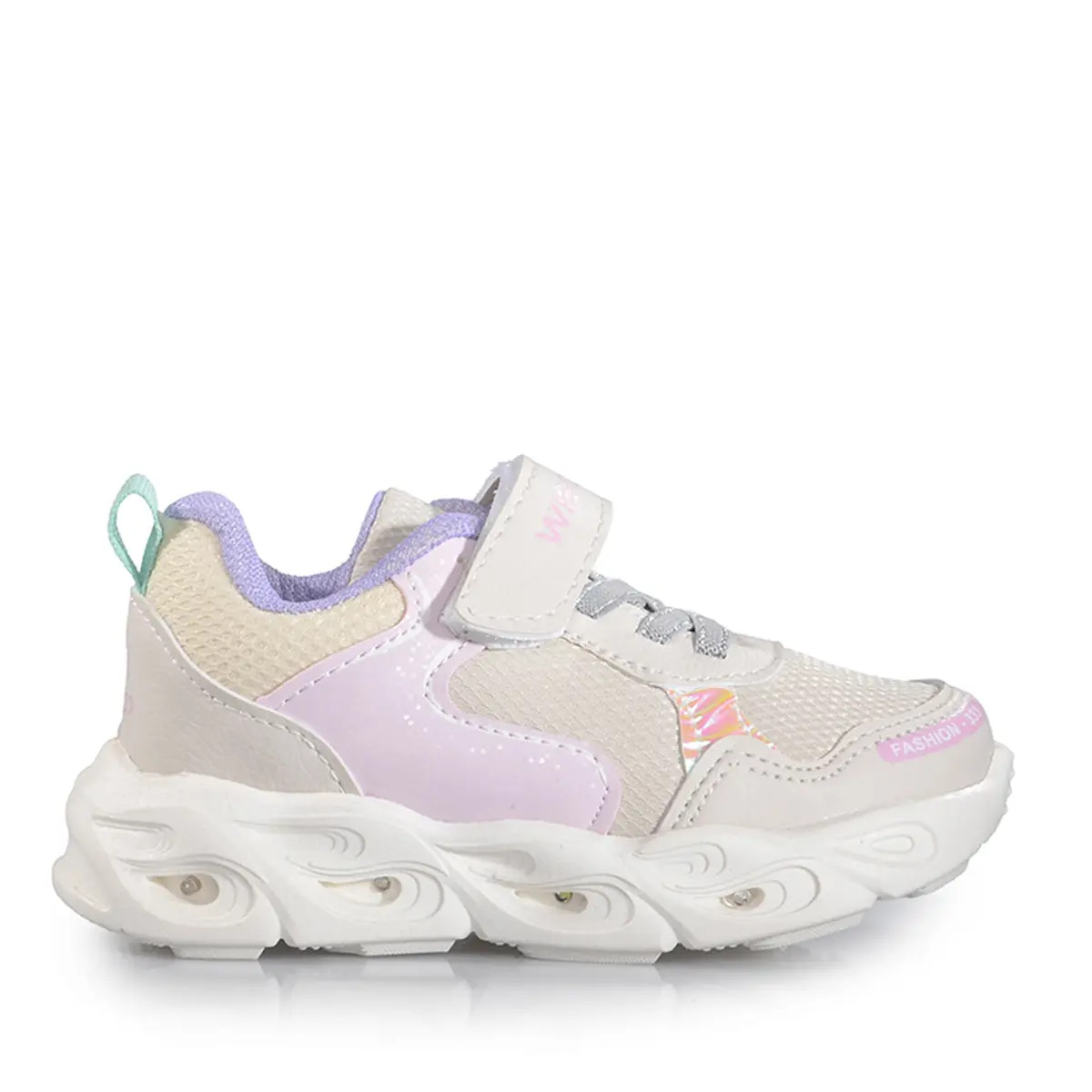 Wisco Patik 0018 Bej Lila Cilt Spor Ayakkabı