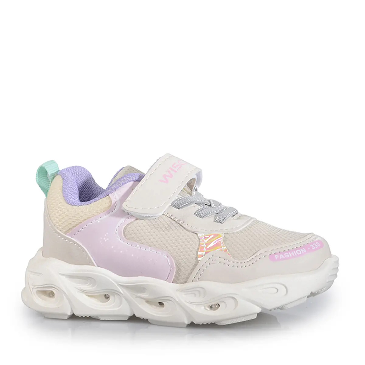Wisco Patik 0018 Bej Lila Cilt Spor Ayakkabı - Görsel 2