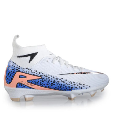 Laliga Garson 0610 Beyaz Siyah Çoraplı Krampon Ayakkabı