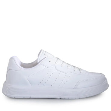 Darkstep Merdane 0158 Beyaz Cilt Spor Ayakkabı (42-44