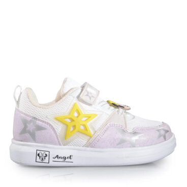 Picasso Kids Filet 0330 Beyaz Lila Pudra Anorak Spor Ayakkabı