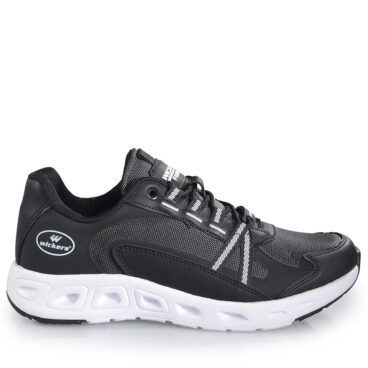 Wickers Merdane 2711 Siyah Beyaz Cilt Spor Ayakkabı