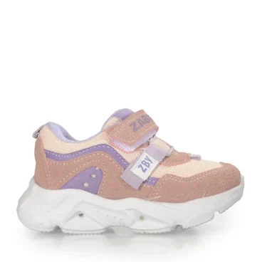 Zaby Bebe 6001 Pudra Anorak Spor Ayakkabı (Işıklı)