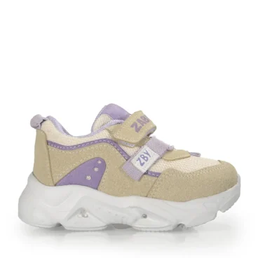 Zaby Bebe 6001 Bej Anorak Spor Ayakkabı (Işıklı)